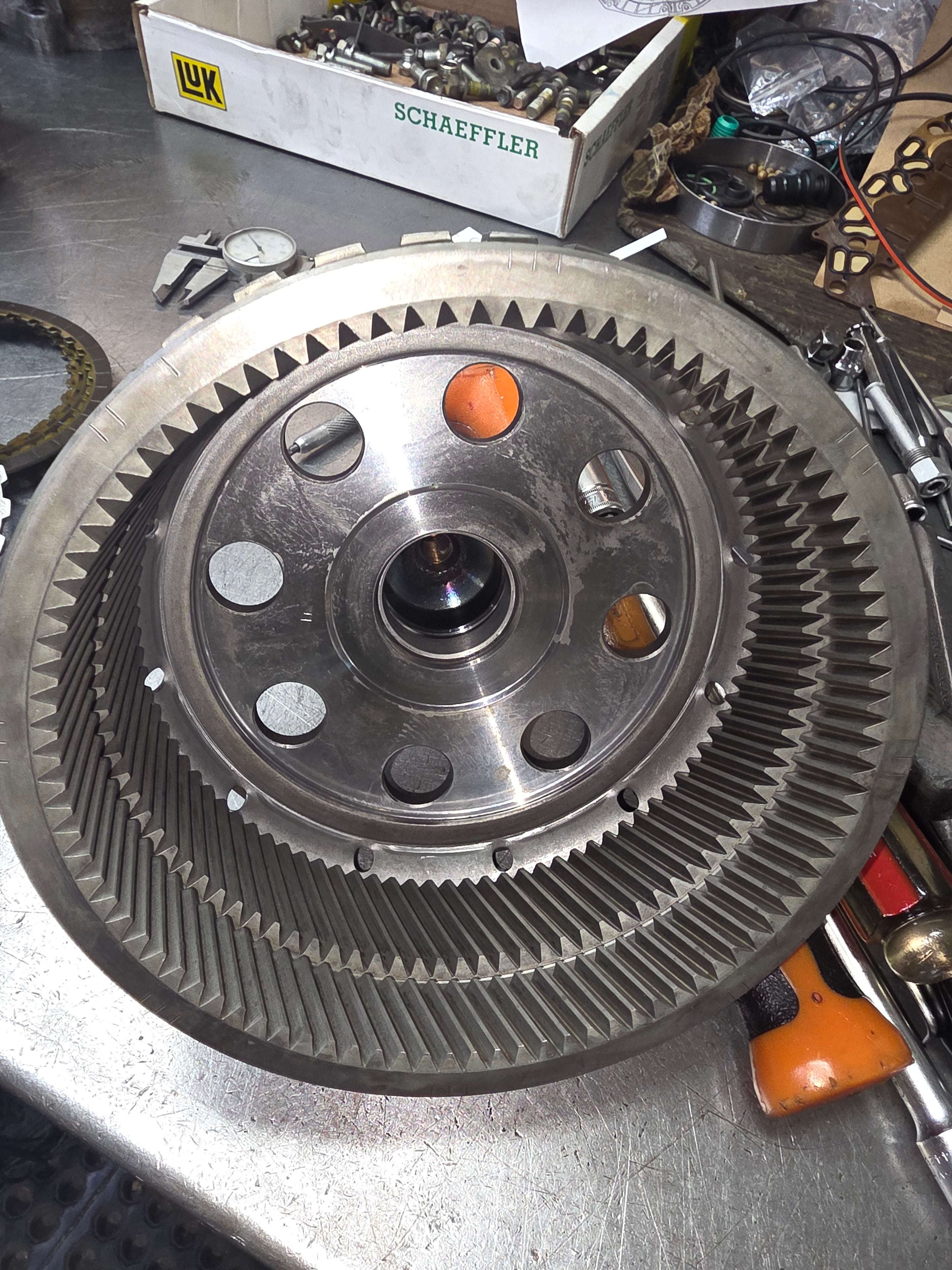 Transmission clutch pack inspection at Riley Auto Care San Marcos TX